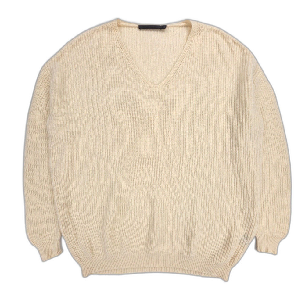 JENNI KAYNE Wool Cashmere Cabin Sweater Oversized Minimal Pullover Oatmeal
